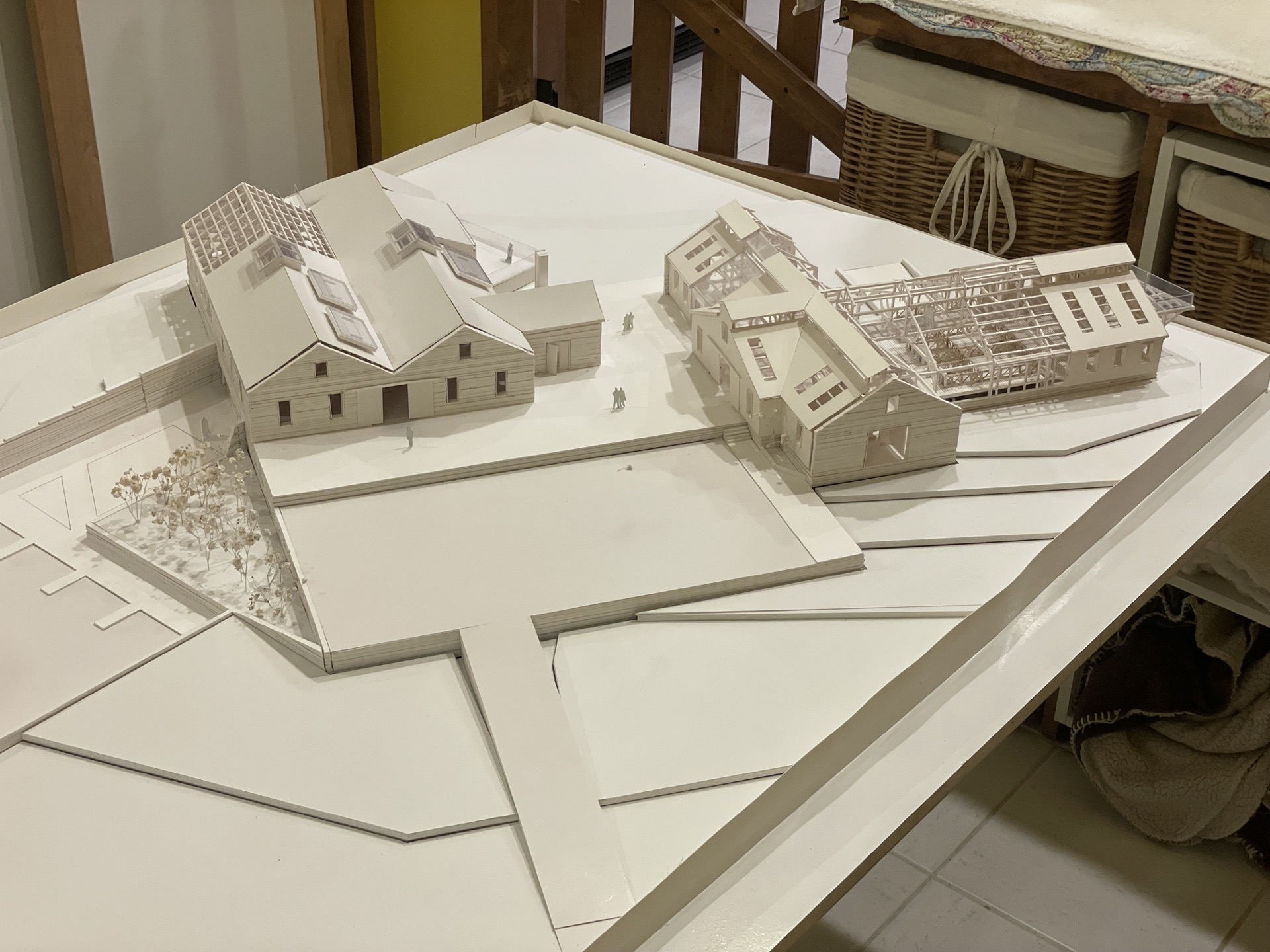 Galpón de Esquila — Maqueta física del conjunto