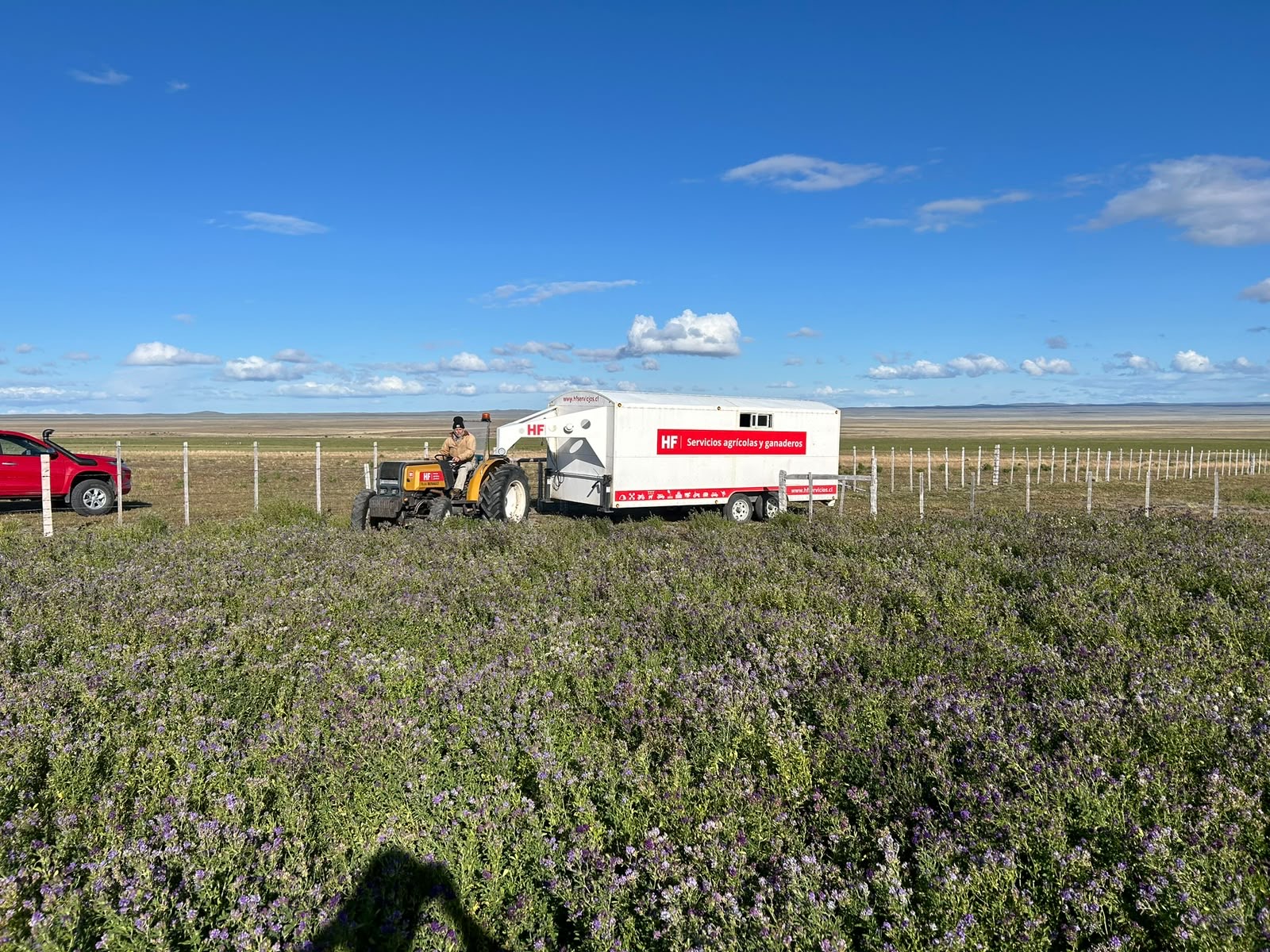 Carro HF — Carro en la estepa patagónica