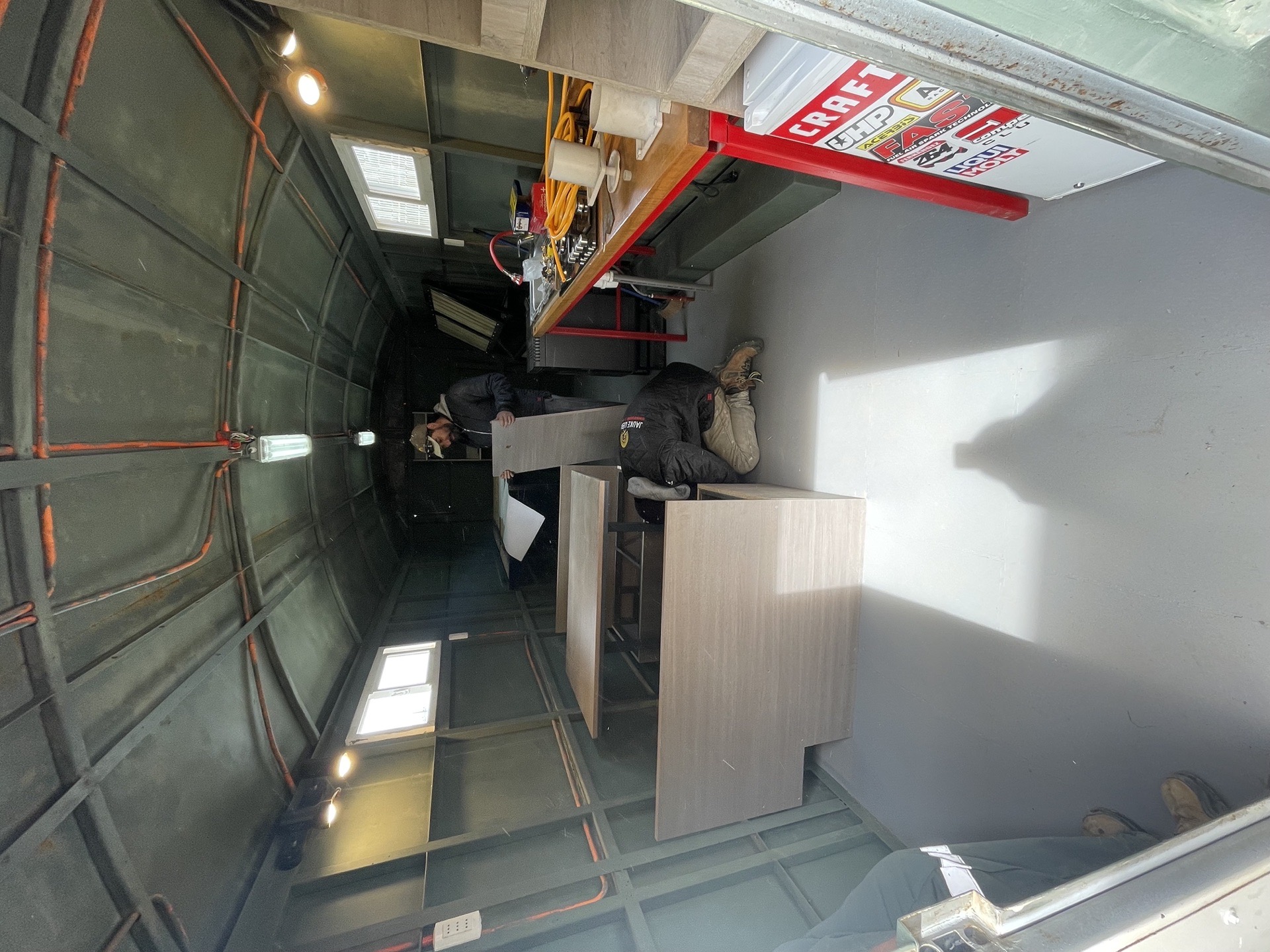 Carro HF — Habilitación interior